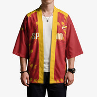 Custom Spain Rugby 2026 Kimono Vamos Los Leones Red Version