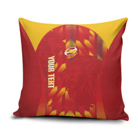 Custom Spain Rugby 2026 Pillow Cover Vamos Los Leones Red Version