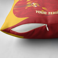 Custom Spain Rugby 2026 Pillow Cover Vamos Los Leones Red Version