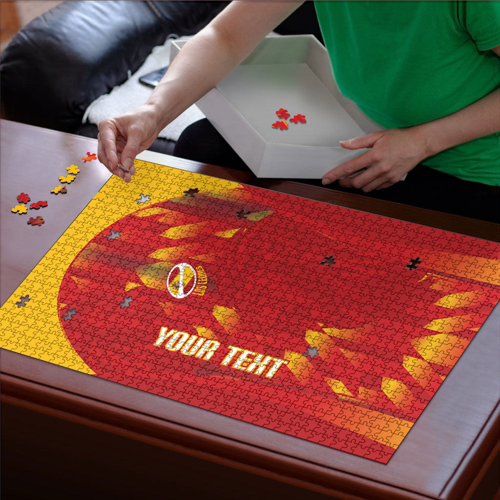Custom Spain Rugby 2026 Puzzle Vamos Los Leones Red Version
