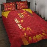 Custom Spain Rugby 2026 Quilt Bed Set Vamos Los Leones Red Version