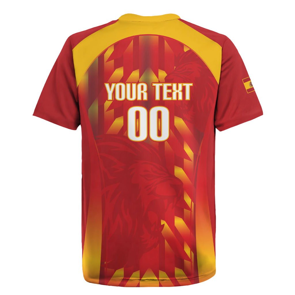 Custom Spain Rugby 2026 Rugby Jersey Vamos Los Leones Red Version