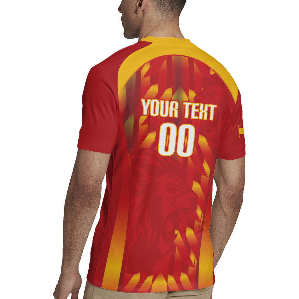 Custom Spain Rugby 2026 Rugby Jersey Vamos Los Leones Red Version