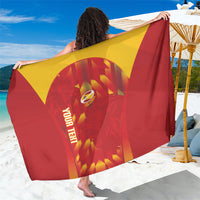 Custom Spain Rugby 2026 Sarong Vamos Los Leones Red Version