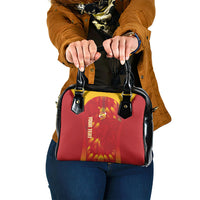 Custom Spain Rugby 2026 Shoulder Handbag Vamos Los Leones Red Version