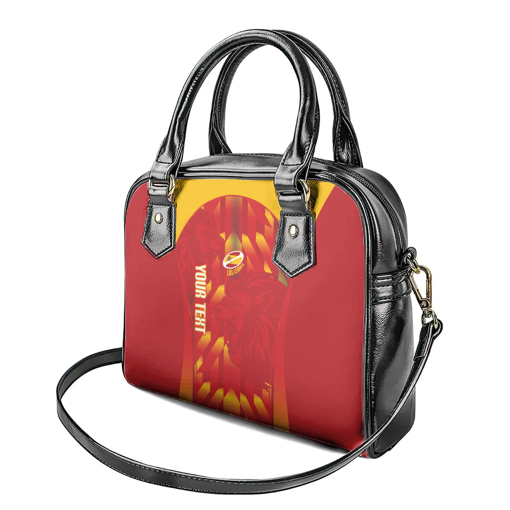 Custom Spain Rugby 2026 Shoulder Handbag Vamos Los Leones Red Version