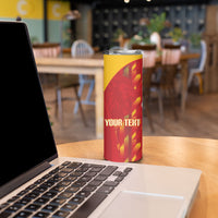 Custom Spain Rugby 2026 Skinny Tumbler Vamos Los Leones Red Version