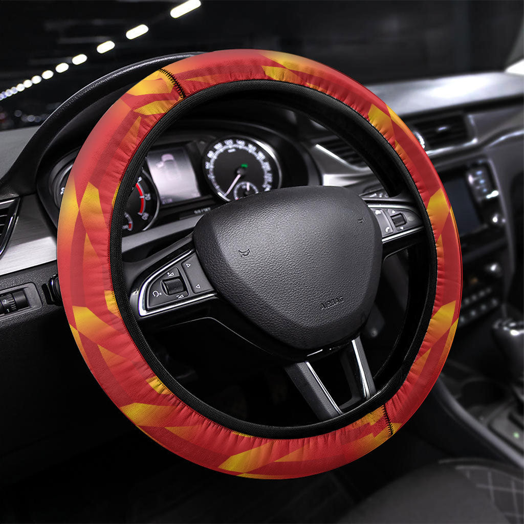 Spain Rugby 2026 Steering Wheel Cover Vamos Los Leones Red Version