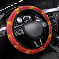 Spain Rugby 2026 Steering Wheel Cover Vamos Los Leones Red Version