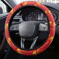 Spain Rugby 2026 Steering Wheel Cover Vamos Los Leones Red Version