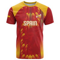 Custom Spain Rugby 2026 T Shirt Vamos Los Leones Red Version