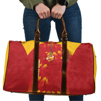 Custom Spain Rugby 2026 Travel Bag Vamos Los Leones Red Version