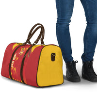 Custom Spain Rugby 2026 Travel Bag Vamos Los Leones Red Version