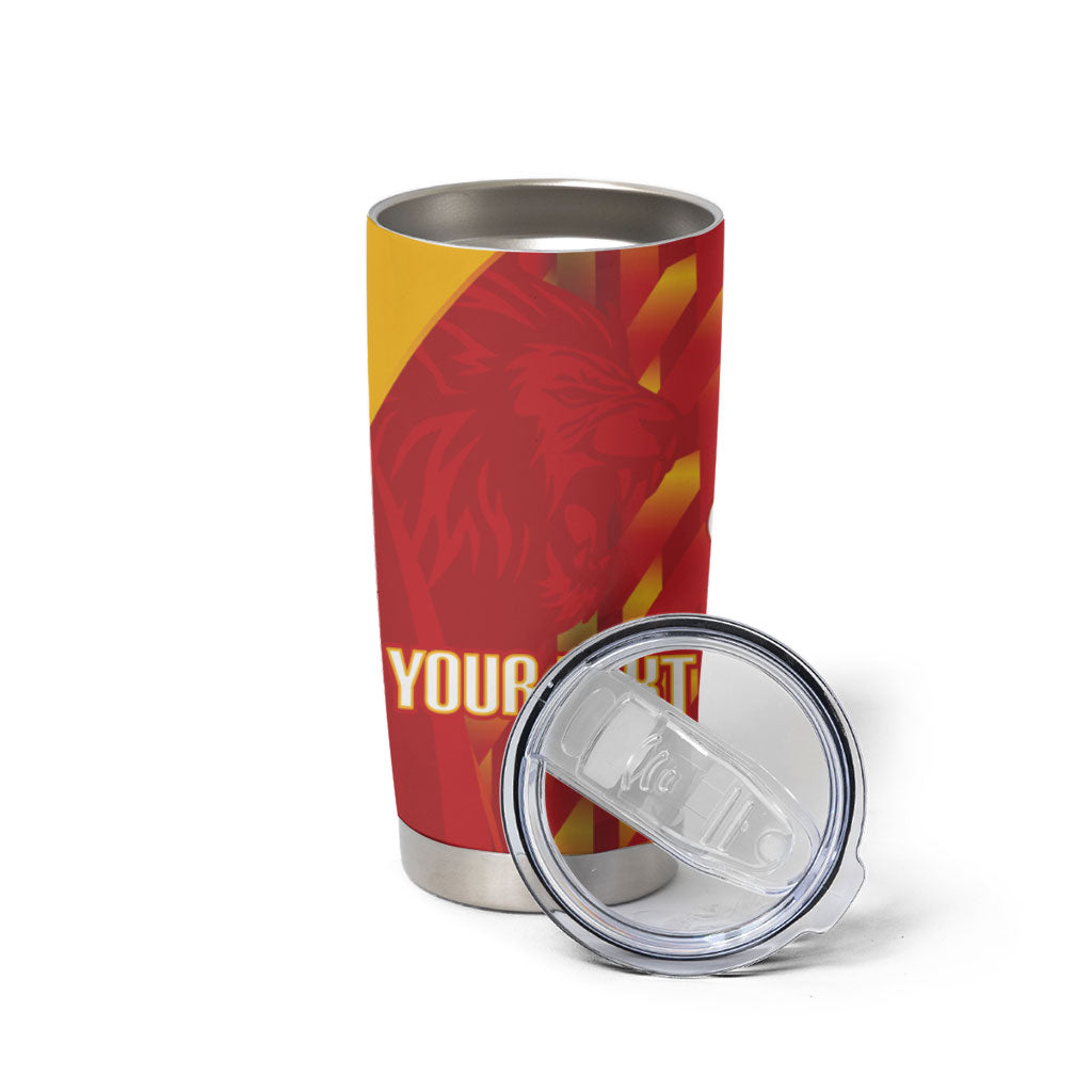 Custom Spain Rugby 2026 Tumbler Cup Vamos Los Leones Red Version