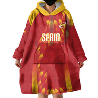 Custom Spain Rugby 2026 Wearable Blanket Hoodie Vamos Los Leones Red Version