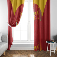 Custom Spain Rugby 2026 Window Curtain Vamos Los Leones Red Version