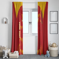 Custom Spain Rugby 2026 Window Curtain Vamos Los Leones Red Version