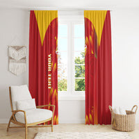 Custom Spain Rugby 2026 Window Curtain Vamos Los Leones Red Version