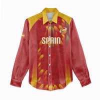 Custom Spain Rugby 2026 Women Casual Shirt Vamos Los Leones Red Version