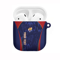 Custom Spain Rugby 2026 AirPods Case Vamos Los Leones Blue Version