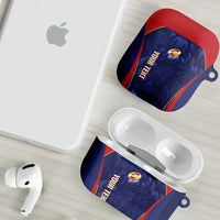 Custom Spain Rugby 2026 AirPods Case Vamos Los Leones Blue Version