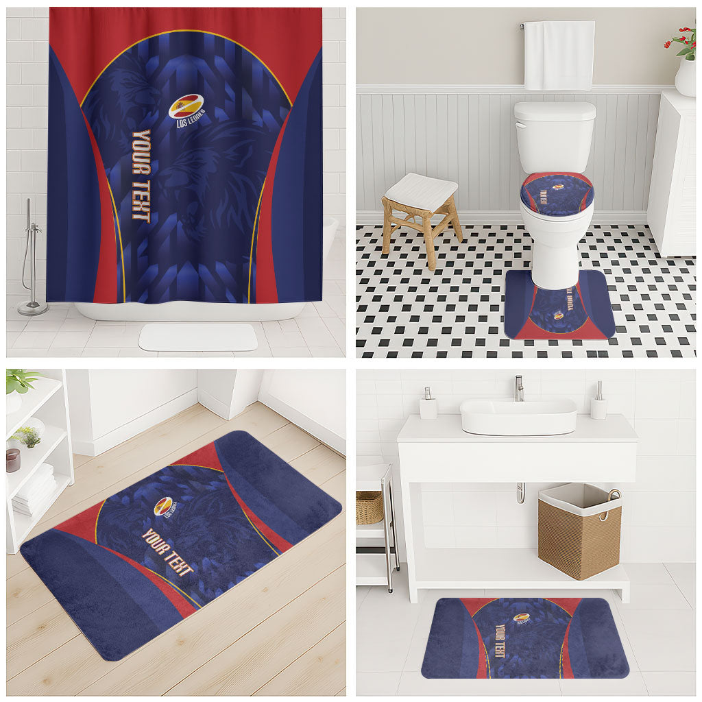 Custom Spain Rugby 2026 Bathroom Set Vamos Los Leones Blue Version