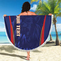 Custom Spain Rugby 2026 Beach Blanket Vamos Los Leones Blue Version