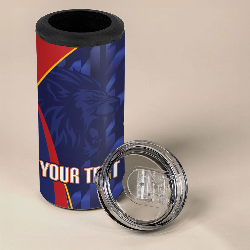 Custom Spain Rugby 2026 4 in 1 Can Cooler Tumbler Vamos Los Leones Blue Version
