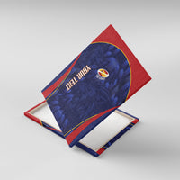 Custom Spain Rugby 2026 Canvas Wall Art Vamos Los Leones Blue Version