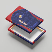 Custom Spain Rugby 2026 Canvas Wall Art Vamos Los Leones Blue Version