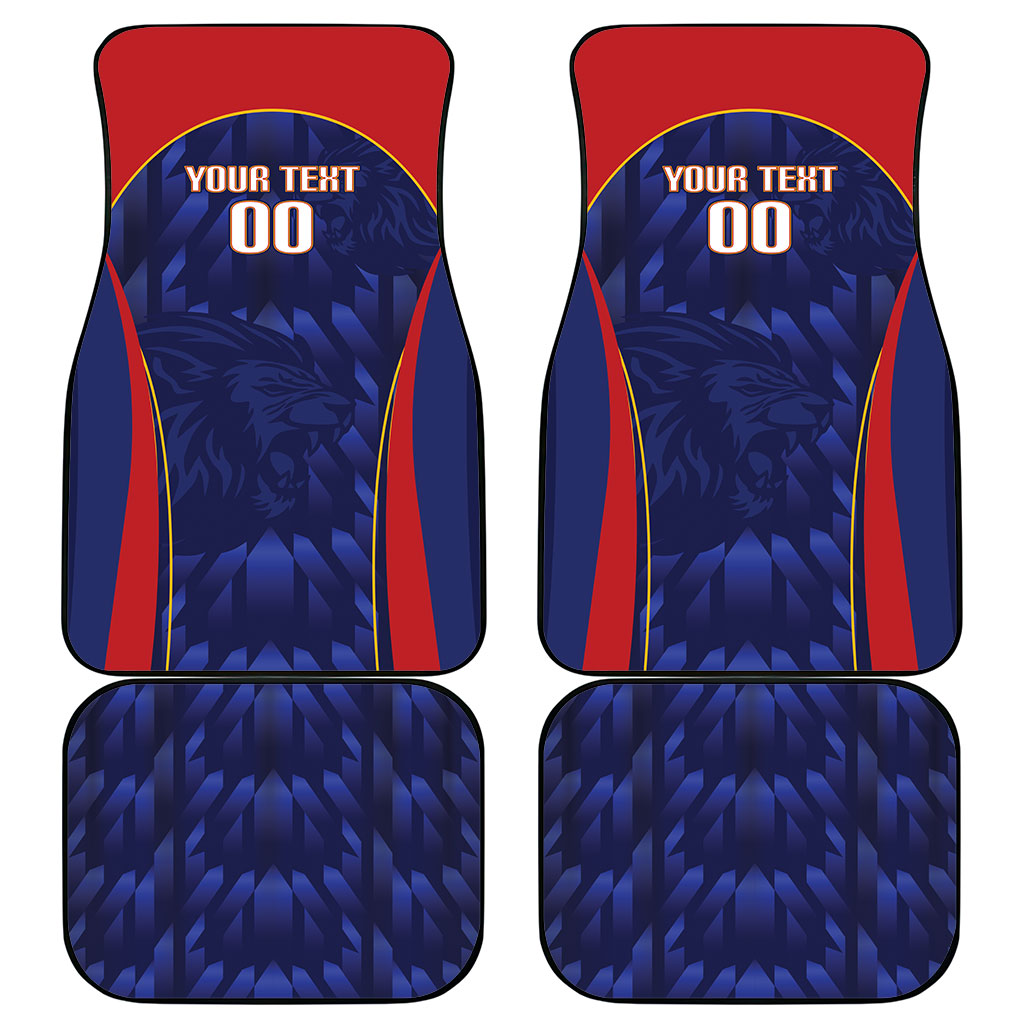Custom Spain Rugby 2026 Car Mats Vamos Los Leones Blue Version