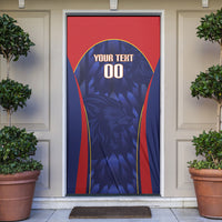 Custom Spain Rugby 2026 Door Cover Vamos Los Leones Blue Version