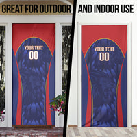 Custom Spain Rugby 2026 Door Cover Vamos Los Leones Blue Version