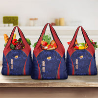 Custom Spain Rugby 2026 Grocery Bag Vamos Los Leones Blue Version