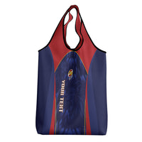 Custom Spain Rugby 2026 Grocery Bag Vamos Los Leones Blue Version