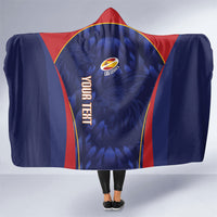 Custom Spain Rugby 2026 Hooded Blanket Vamos Los Leones Blue Version