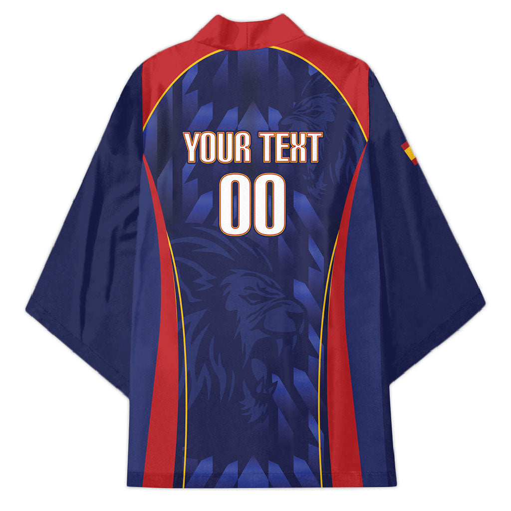 Custom Spain Rugby 2026 Kimono Vamos Los Leones Blue Version