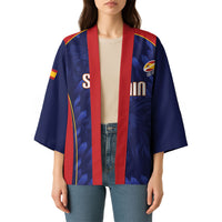Custom Spain Rugby 2026 Kimono Vamos Los Leones Blue Version