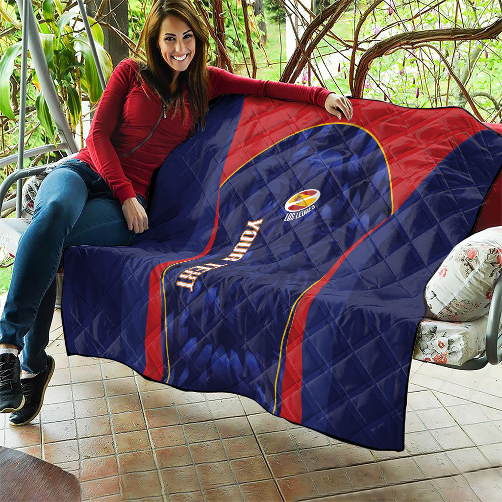Custom Spain Rugby 2026 Quilt Vamos Los Leones Blue Version