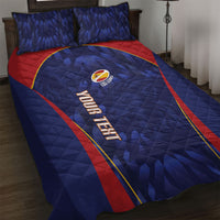 Custom Spain Rugby 2026 Quilt Bed Set Vamos Los Leones Blue Version
