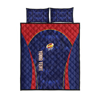 Custom Spain Rugby 2026 Quilt Bed Set Vamos Los Leones Blue Version