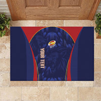 Custom Spain Rugby 2026 Rubber Doormat Vamos Los Leones Blue Version