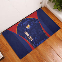Custom Spain Rugby 2026 Rubber Doormat Vamos Los Leones Blue Version