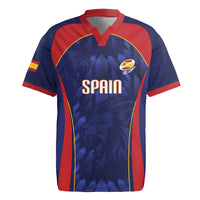 Custom Spain Rugby 2026 Rugby Jersey Vamos Los Leones Blue Version