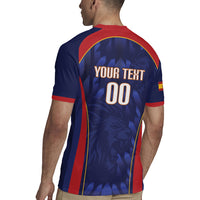 Custom Spain Rugby 2026 Rugby Jersey Vamos Los Leones Blue Version