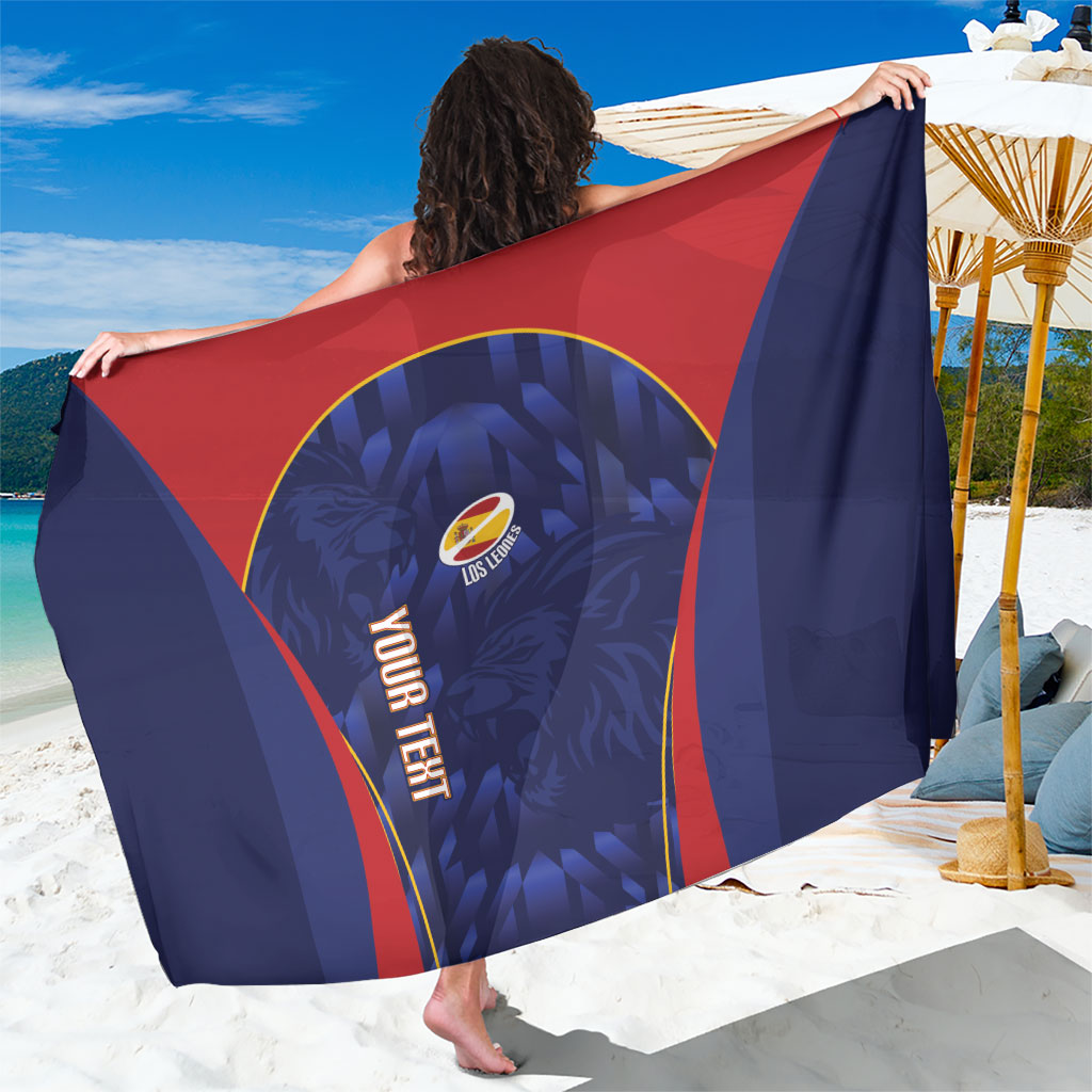 Custom Spain Rugby 2026 Sarong Vamos Los Leones Blue Version