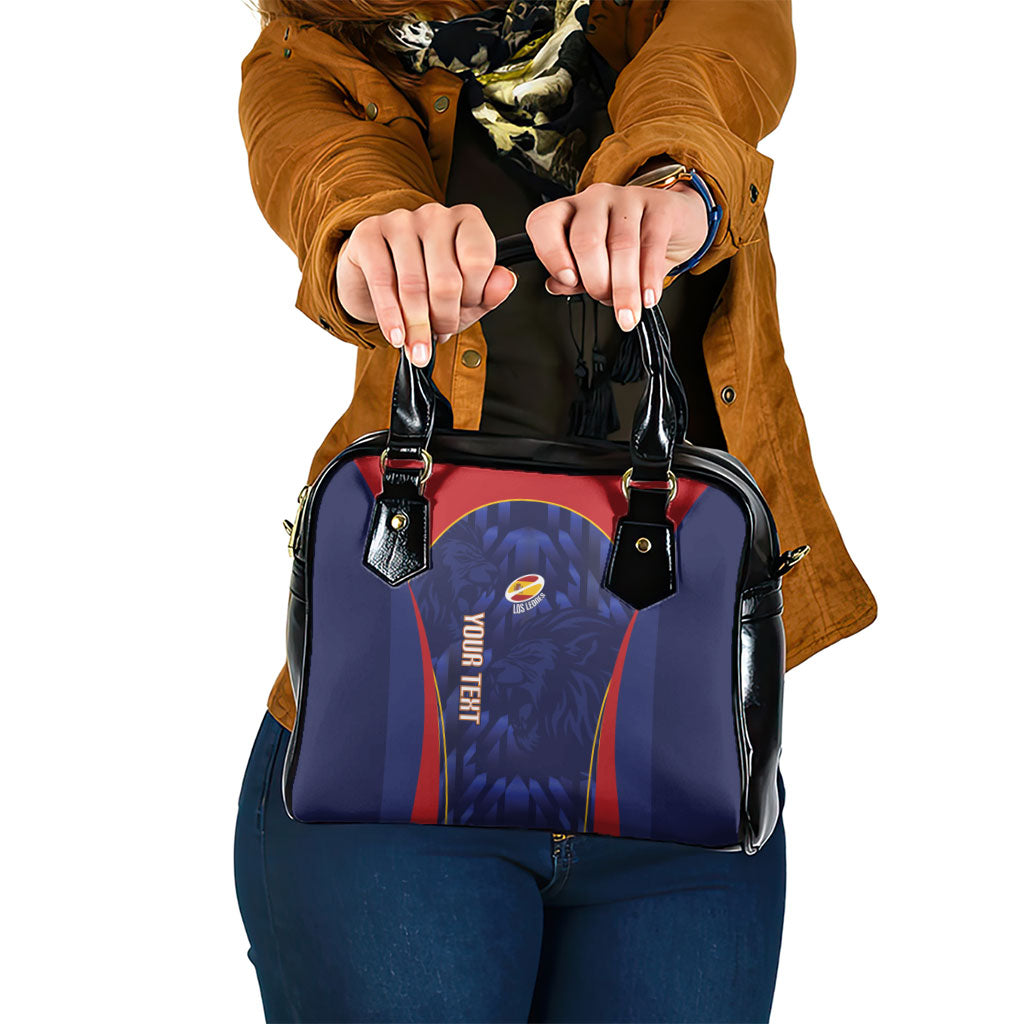 Custom Spain Rugby 2026 Shoulder Handbag Vamos Los Leones Blue Version