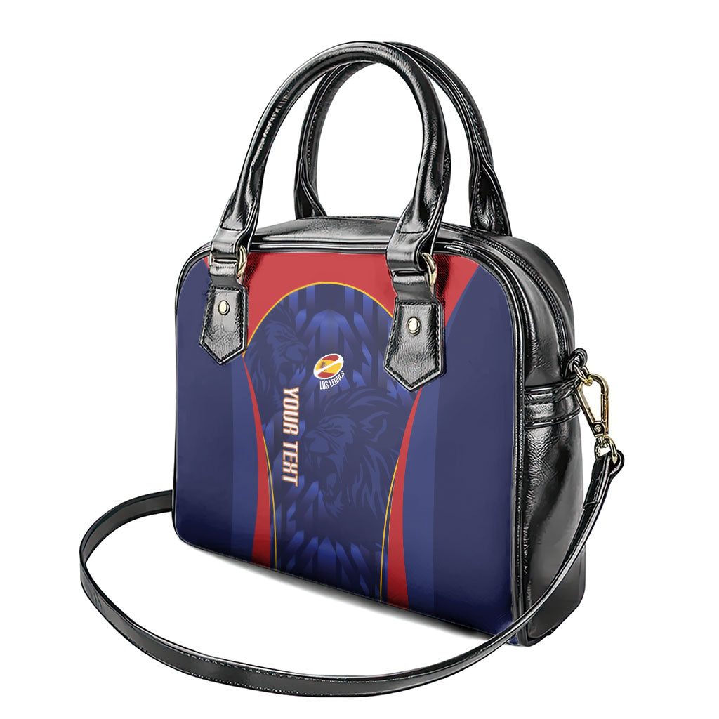 Custom Spain Rugby 2026 Shoulder Handbag Vamos Los Leones Blue Version
