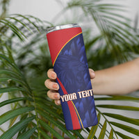 Custom Spain Rugby 2026 Skinny Tumbler Vamos Los Leones Blue Version