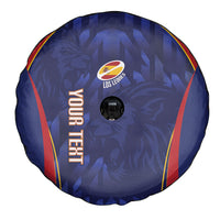 Custom Spain Rugby 2026 Spare Tire Cover Vamos Los Leones Blue Version